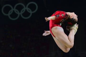 La gimnasta alemana Pauline Schaefer.