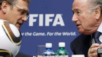 Jerome Valcke y Joseph Blatter, en una imagen de archivo.