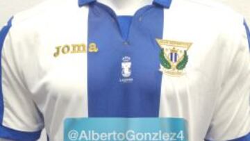 Un joven hincha, patrocinador de la camiseta del Leganés