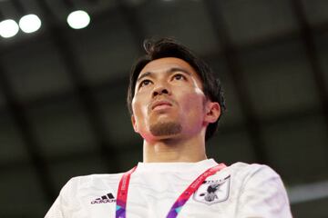 Gaku Shibasaki, en la previa del último partido mundialista que jugó Japón ante Croacia en octavos de final el pasado lunes. 