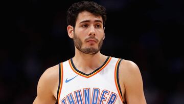 &Aacute;lex Abrines, con la camiseta de los Oklahoma City Thunder.