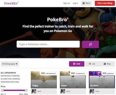 Gana dinero como entrenador en Pokemon GO con PokeBro