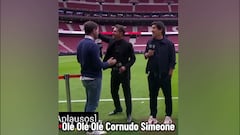 El gesto de Simeone a la afición del Madrid tras el 5-2 mientras le insultaban: sí, es el que piensas