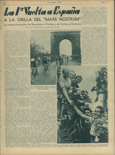 Recorrido por las mejores imágenes de la I Vuelta a España a través de la edición de AS Semanal de 1935.
