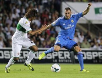 Elche-Real Madrid. Benzema.