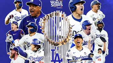 los-angeles-dodgers-freddie-freeman-shohei-ohtani-mlb-trofeo-del-comisionado