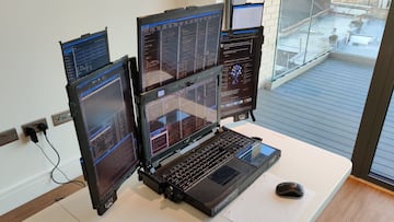 Aurora 7, así es el portátil con 7 pantallas