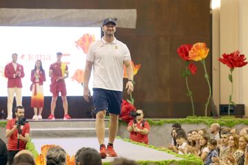 El Centro Cultural de San Marcos fue el lugar elegido para  presentar la vestimenta del equipo español olímpico. En la imagen Nico herazadishvili, judo.