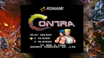 contra nintendo entertainment system codigo konami