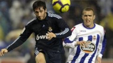 <b>GOLEADOR.</b> Granero marcó el primer gol del Real Madrid el pasado sábado en Riazor.