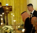 La llegada de Cristiano a la cena de Trump y el príncipe saudí en la Casa Blanca: en redes no se cansan de comentar “aura”