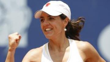 <b>CAMPEONA.</b> Llagostera se hizo con el Torneo de Bogotá al imponerse en la final a la argentina Salerni.