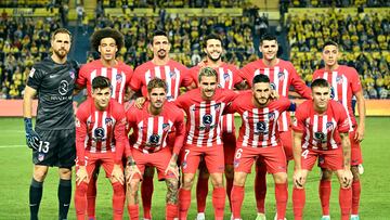 El once del Atlético contra Las Palmas.