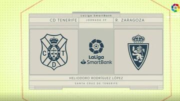 Resumen y goles del Tenerife vs. Zaragoza de LaLiga SmartBank