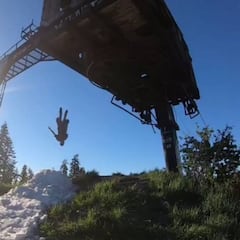 Así es como este freeskier se las arregla para seguir esquiando en pleno mes de julio