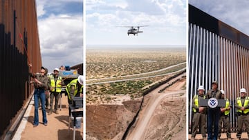 Gobierno de Donald Trump ordena pintar de negro el muro fronterizo para frenar la entrada de migrantes a Estados Unidos.