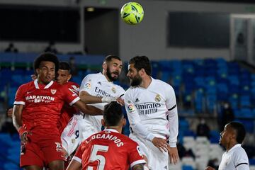 Benzema y Nacho.