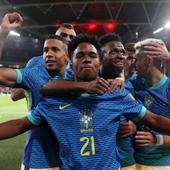 Endrick, a la altura de Neymar