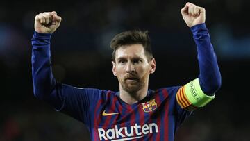 Messi celebra un gol del Barcelona.