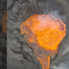 Vídeo: ¡Impresionante! Así se ve la erupción de un volcán grabado con un dron