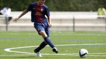 Adri&aacute; Vilanova durante un partido. 