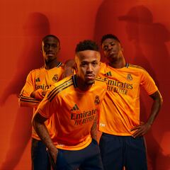 El naranja, protagonista de la segunda equipación del Real Madrid