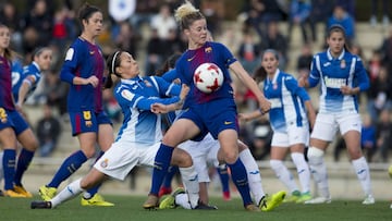 Mapi con el balón en el partido de la primera vuelta.