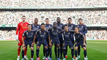 El once del Real Madrid en el Villamarín.