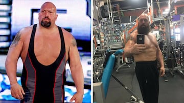 Big Show, durante su &eacute;poca en la WWE y tras hacer ejercicio en el gimnasio para ganar peso.