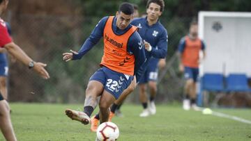 Nano Mesa durante una sesi&oacute;n de entrenamiento.