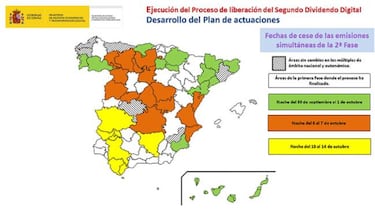 Zonas de España que se quedarán sin TDT antiguo esta semana