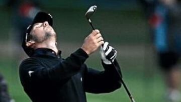 <b>DESCONSOLADO. </b>Sergio se lamenta de uno de los golpes fallados en el último tramo del US PGA.