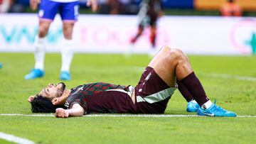 Raul Jimenez of Mexico during the game international friendly between Mexican National team (Mexico) and United States (USA) at Akron Stadium, on October 15, 2024, Guadalajara, Jalisco, Mexico.