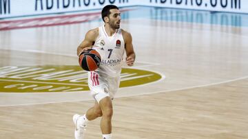 Facundo Campazzo, durante un partido de la Euroliga con el Real Madrid