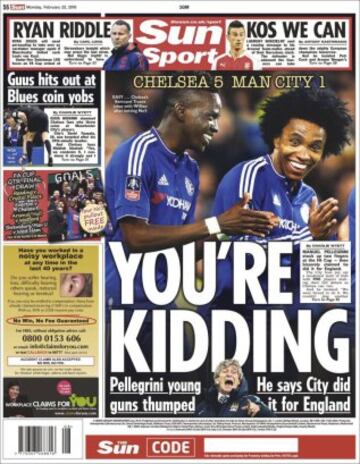 Portadas de la prensa mundial