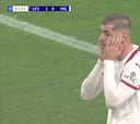 Se le quedó esta indisimulable cara: el fallo de Morata en la Champions...