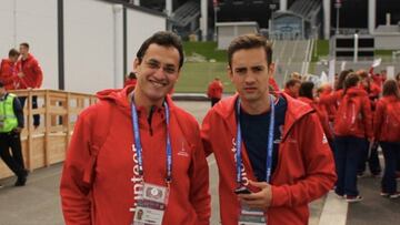 Dos de los voluntarios del próximo Mundial.