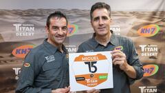 Melcior Mauri, junto a Miguel Indurain.