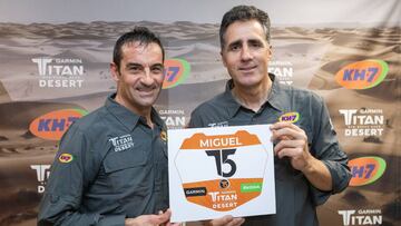 Melcior Mauri, junto a Miguel Indurain.