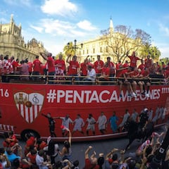 Fin de fiesta del Sevilla en Nervión con recuerdo a Puerta