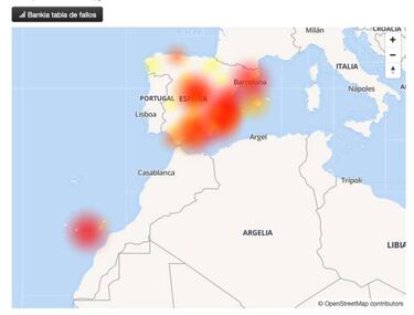 Bankia caída: problemas con el servicio en la app y la web