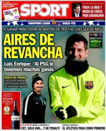 Portadas de la prensa deportiva