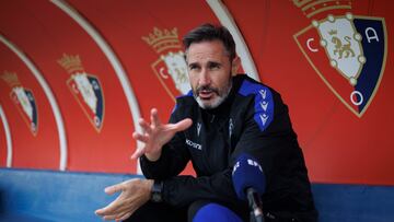 Vicente Moreno: “Jagoba me dejó un montón de mensajes positivos”