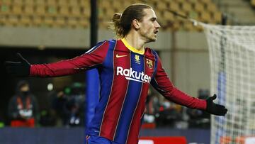 Griezmann,en la final de la Supercopa ante el Athletic.