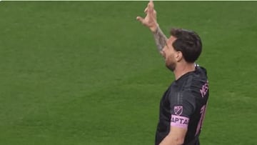 La polémica celebración de Lionel Messi en el Inter Miami contra América