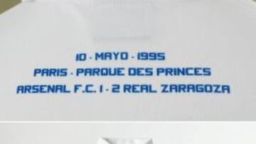 La camiseta conmemorativa de la Recopa, con error incluido