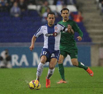 En la temporada 2014/15 salió cedido al Espanyol donde jugó 34 partidos anotando 4 goles y repartiendo siete asistencias. Al año siguiente, y tras su buena actuación durante la temporada en el club catalán, regresó a la primera plantilla del Real Madrid. 