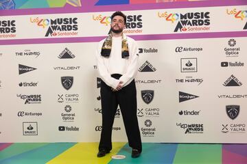 Mark Eme posa en el photocall.