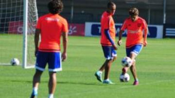 Maxi Rodríguez vio acción en el amistoso de la U con Palestino.