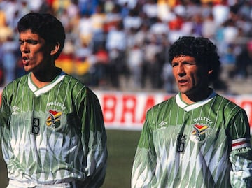 The kit worn by Bolivia in qualifying for the 1994 World Cup.